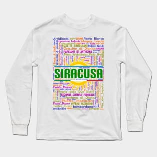 Wordart: Siracusa Long Sleeve T-Shirt